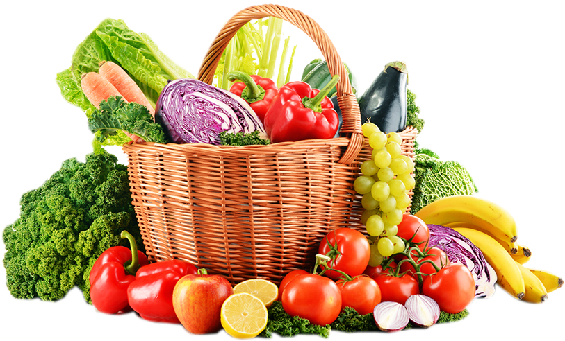 Canasta verduras y frutas